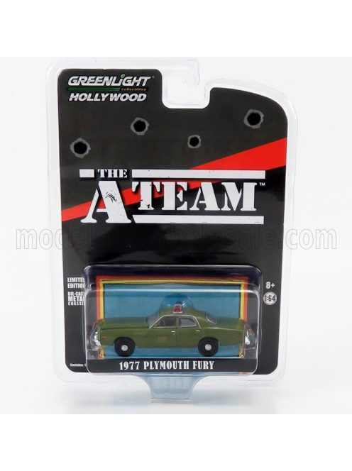 Greenlight - PLYMOUTH FURY U.S. ARMY MILITARY POLICE 1977 - THE A-TEAM MILITARY GREEN
