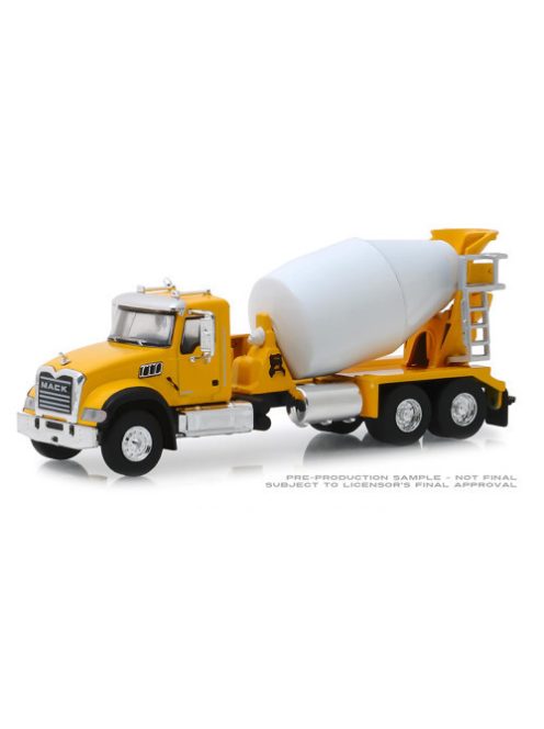 GREENLIGHT - 2019 Mack Granite Cement Mixer Solid Pack - S.D. Trucks Series 7 - GREENLIGHT