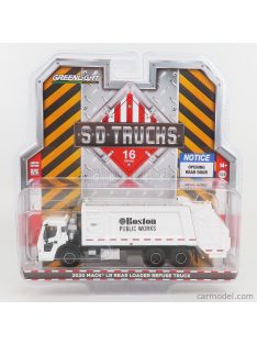  Greenlight - Mack Granite Refuse Truck Cassone Ribaltabile 4-Assi Trasporto Rifiuti Boston 2020 White
