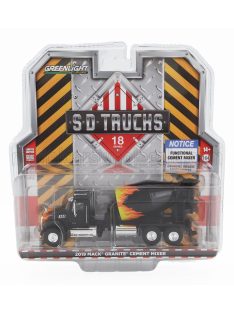   Greenlight - MACK GRANITE TRUCK CEMENT MIXER BETONIERA 3-ASSI 2019 BLACK