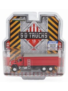   Greenlight - INTERNATIONAL WORKSTAR TRUCK WITH CANVAS COVER 3-ASSI 2022 RED