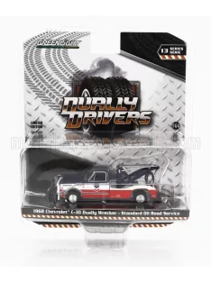  Greenlight - CHEVROLET C-30 TRUCK DUALLY WRECKER ROAD SERVICE - CARRO ATTREZZI - STANDARD OIL 1968 WHITE BLUE RED
