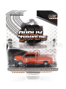   Greenlight - DODGE RAM 3500 DOUBLE CABINE PICK-UP AUSTIN PUBLIC WORKS TEXAS 2023 ORANGE