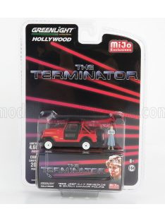  Greenlight - JEEP CJ-7 RENEGADE OPEN WITH SARAH CONNOR FIGURE 1983 - THE TERMINATOR RED WHITE