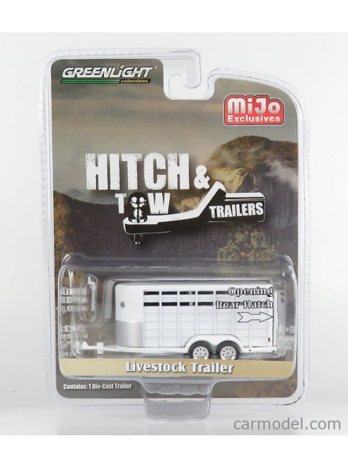 Greenlight - Trailer Livestock Trailer - Trasporto Animali Bestiame White