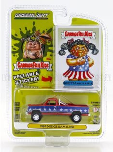   Greenlight - DODGE RAM D-250 PICK-UP RHETTA GARBAGE PAIL KIDS 1985 RED BLUE