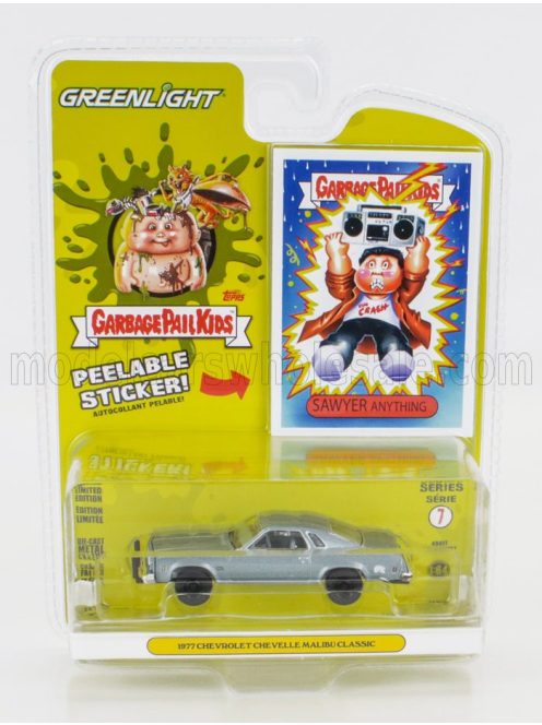 Greenlight - CHEVROLET CHEVELLE MALIBU CLASSIC COUPE 1977 - GARBAGE PAIL KIDS POLISHED