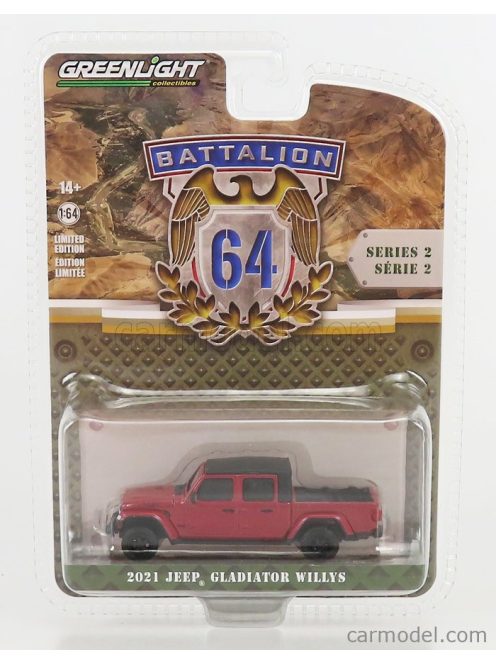 Greenlight - Jeep Gladiator Willys Pick-Up 2021 Red