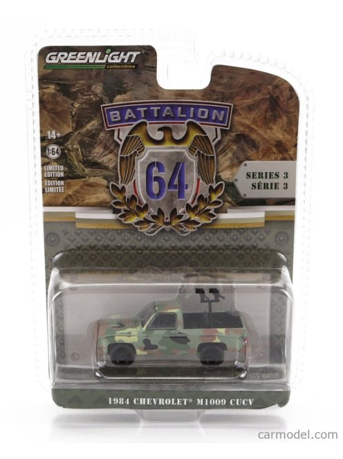 Greenlight - Chevrolet M1009 Pick-Up Cucv Us Army 1984 Military Camouflage