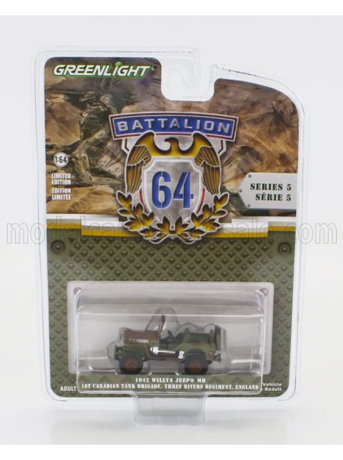 Greenlight - JEEP WILLYS MB OPEN 1942 MILITARY CAMOUFLAGE