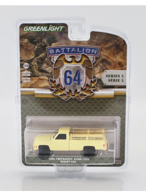 Greenlight - CHEVROLET M1008 PICK-UP OPEN CUCV DESERT TAN 1986 MILITARY SAND