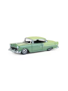   Greenlight - 1956 Chevrolet Bel Air Lowrider - Crocus Yellow & Laurel Green Two-Tone - California Lowriders Series 7