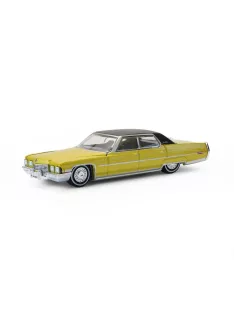   Greenlight - 1971 Cadillac Sedan Deville Lowrider - Gold Metallic - California Lowriders Series 7