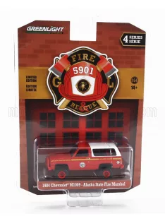   Greenlight - CHEVROLET M1009 ALASKA STATE FIRE ENGINE 1984 RED WHITE
