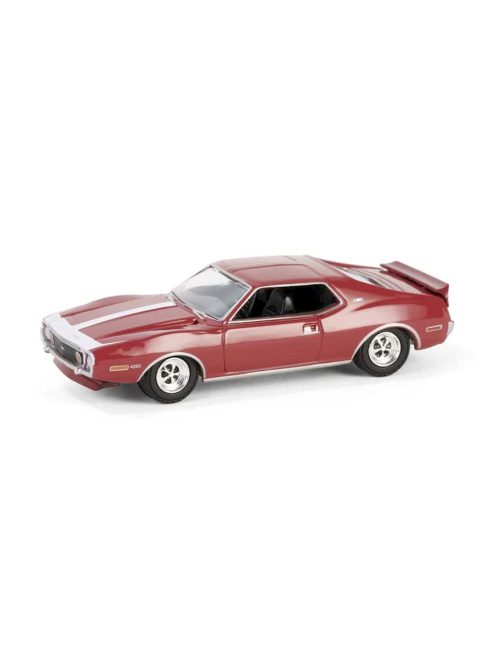 Greenlight - 1:64 1971 AMC Javelin AMX - Matador Red with White Hood Stripe Solid Pack - Showroom Floor Series 6 - GreenLight