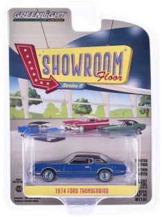   Greenlight - 1:64 Showroom Floor Series 6 - 1974 Ford Thunderbird - Blue Starfire - GreenLight