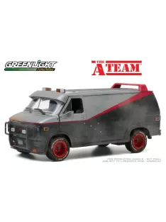   Greenlight - 1:24 The A-Team (1983-87 TV Series) - 1983 GMC Vandura (Weathered Version with Bullet Holes)