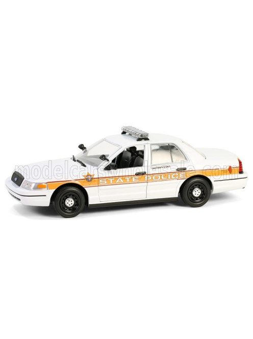 Greenlight - FORD USA CROWN VICTORIA ILLINOIS STATE POLICE INTERCEPTOR 2009 WHITE YELLOW