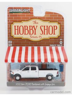   Greenlight - Dodge Ram 2500 Double Cabine Pick-Up With Garbage Bin 2021 White