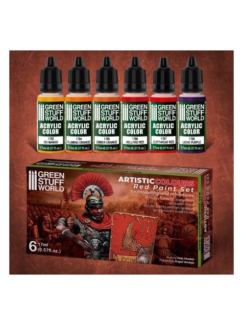 Green Stuff World - Paint Set - Red