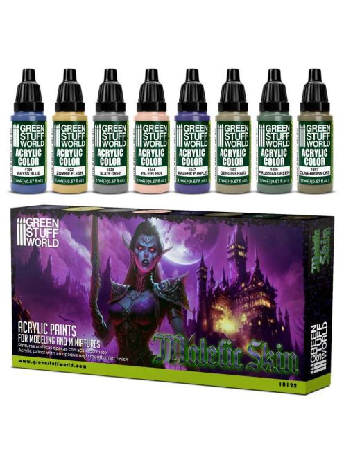 Grren Stuff World - Paint Set - Malefic Skin Paint Set (8 pcs)