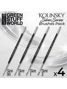 Green Stuff World - SILVER SERIES Kolinsky Brush Set