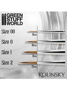 Green Stuff World - SILVER SERIES Kolinsky Brush Set