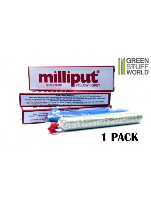 Green Stuff World - Milliput Standard Yellow Grey