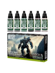   Grren Stuff World - Rock & Stone / Paint Set - Rock & Stone (6 pcs)