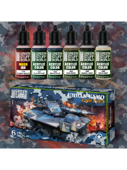 Green Stuff World - Paint Set - URGAN CAMO Dust (Box x6)