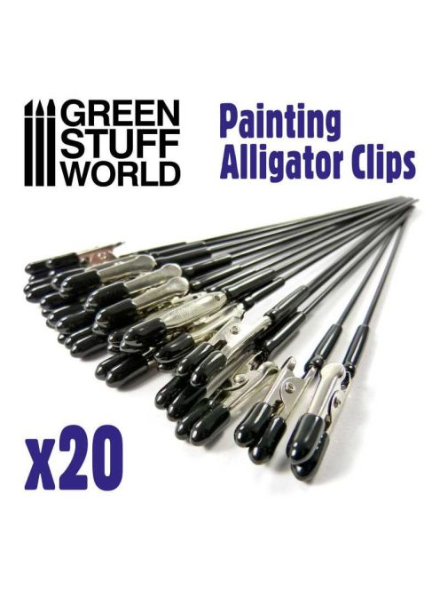 Green Stuff World - Painting Alligator Clips - Pack x20
