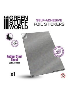 Green Stuff World - Steel Rubber Sheet 0,9 Mm Selfadhev.