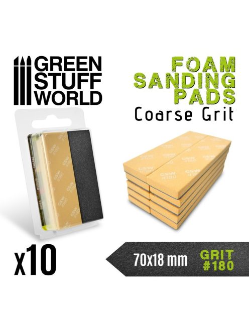 Green Stuff World - Foam Sanding Pads 180 Grit