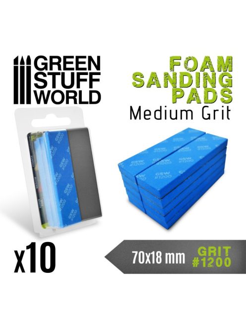 Green Stuff World - Foam Sanding Pads 1200 Grit