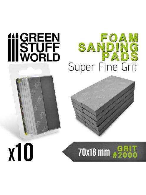 Green Stuff World - Foam Sanding Pads 2000 Grit