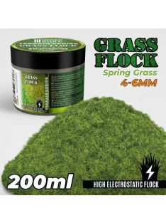   Green Stuff World - Static Grass Flock 4-6 mm - SPRING GRASS - 200 ml