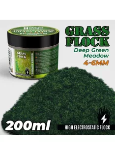   Green Stuff World - Static Grass Flock 4-6mm - DEEP GREEN MEADOW (200 ml)