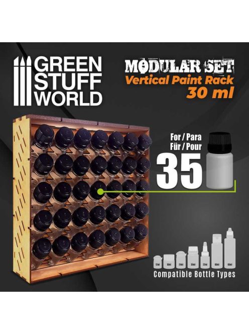 Green Stuff World - Mdf Paint Organizer Vertical (30Ml)