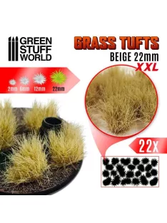   Green Stuff World - Grass TUFTS XXL - 22mm self-adhesive - BEIGE (22 pcs.)