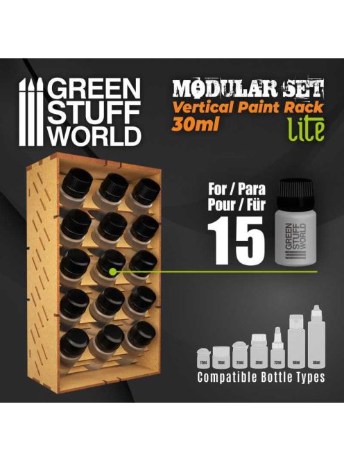 Green Stuff World - Mdf Paint Organizer Vertical (30Ml) - Lite
