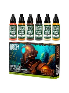   Grren Stuff World - Mnm Cobre / Paint Set - Nmm Copper(6 pcs)