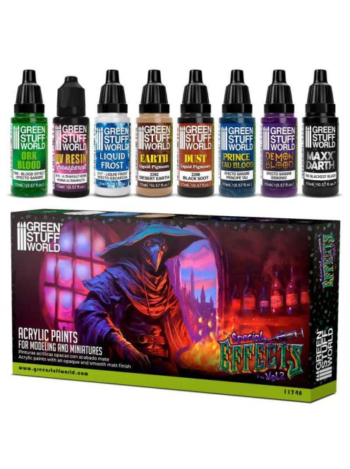 Green Stuff World - Paint Set - SPECIAL EFFECTS Vol. 2 (8 x 17ml)