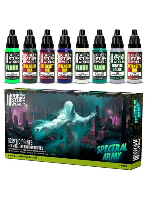 Grren Stuff World - Paint Set - Spectral Army (8 pcs)
