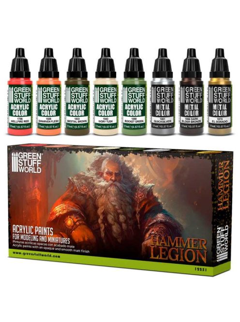 Grren Stuff World - Paint Set - Hammer Legion (8 pcs)