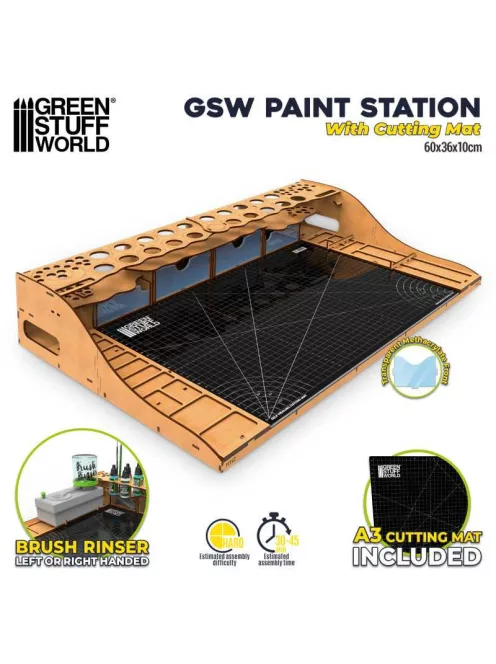 Green Stuff World - Gsw Paint Station With Cutting Mat