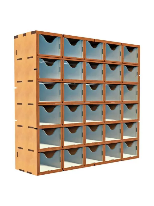 Green Stuff World - Mdf Vertical Rack With
Drawers (30 Small Drawers)