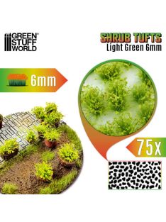   Green Stuff World - Shrub Tufts - 6 mm - self-adhesive - Light Green - 75 pcs.