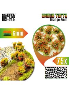   Green Stuff World - Shrub Tufts - 6 mm - self-adhesive - Orange - 75 pcs.