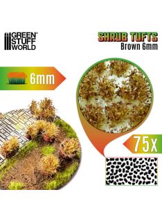   Green Stuff World - Shrub Tufts - 6 mm - self-adhesive - Brown - 75 pcs.