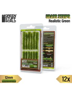   Green Stuff World - Grass Strips 12 mm - Realistic Green - 12 pcs.